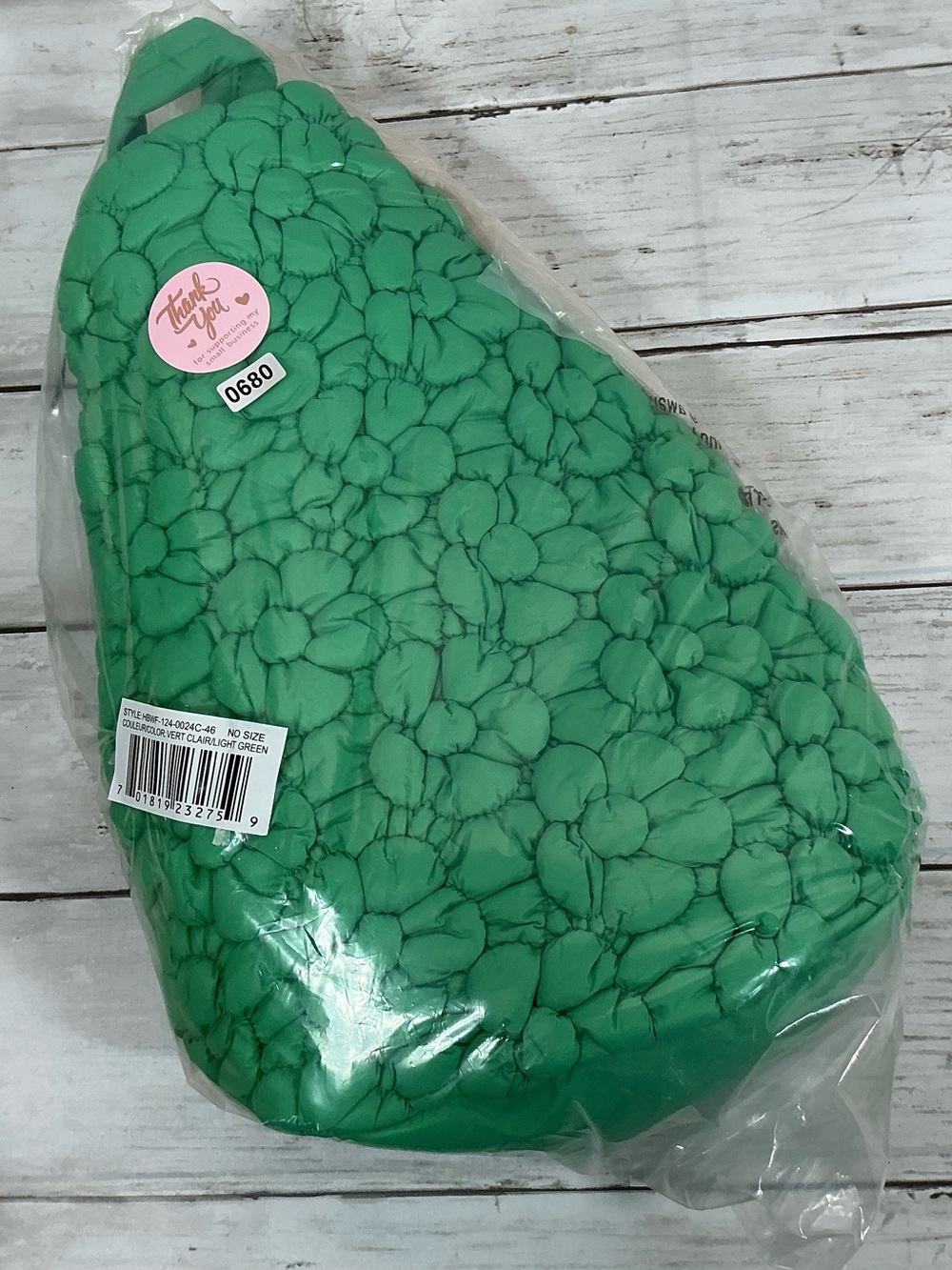 Wildfox Quilted Floral Crossbody Bag in Green